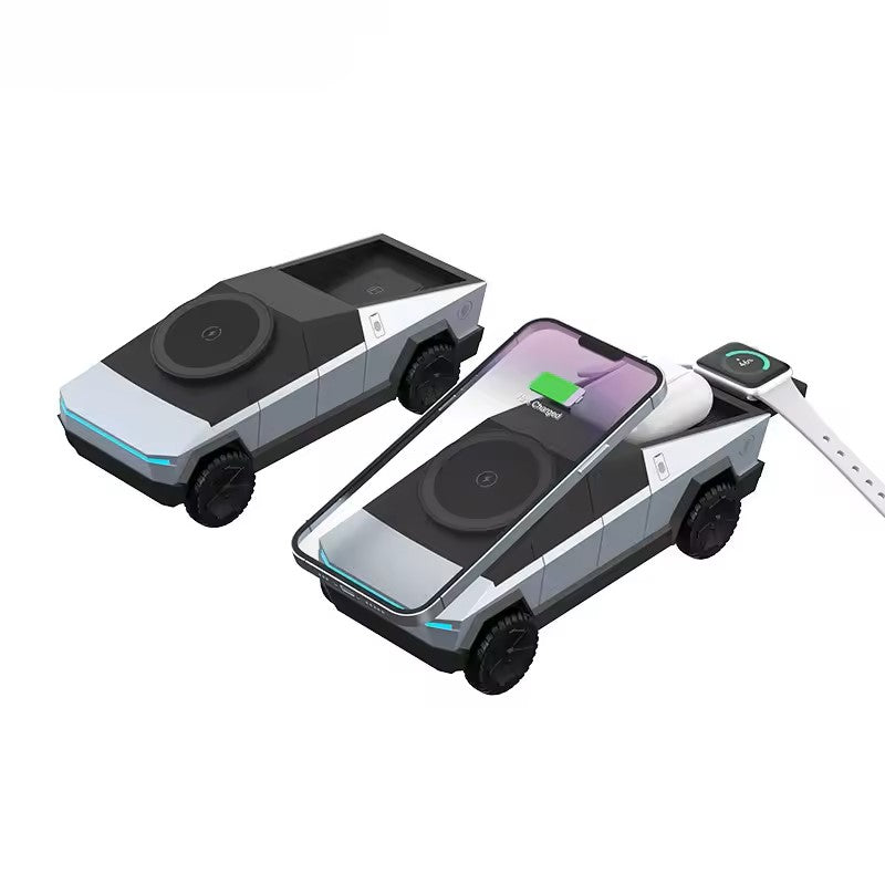 Multifunctional Magnetic Wireless Charger Car 3-in-1