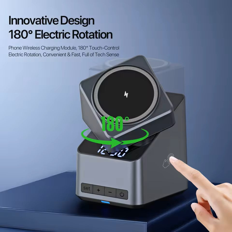 Magnetic 4 in 1 Auto Rotation Wireless Charger
