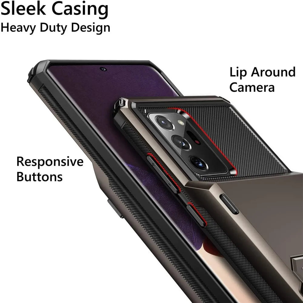 Luxury Wallet Shockproof Case with Card Holder for Samsung Galaxy Note 20 Ultra & Note 20 – Slim & Stylish Protection
