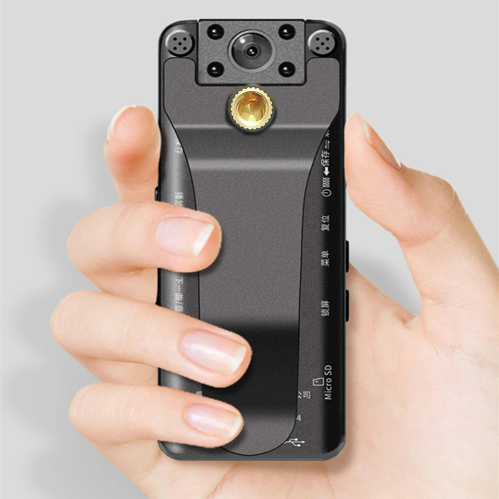 Vandlion A22 Mini Camera 1080P – Infrared Night Vision, 180° Rotating Lens, 10H Battery Life