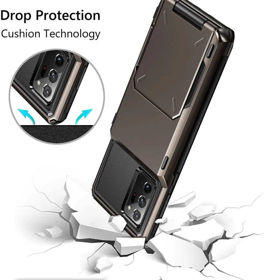 Luxury Wallet Shockproof Case with Card Holder for Samsung Galaxy Note 20 Ultra & Note 20 – Slim & Stylish Protection