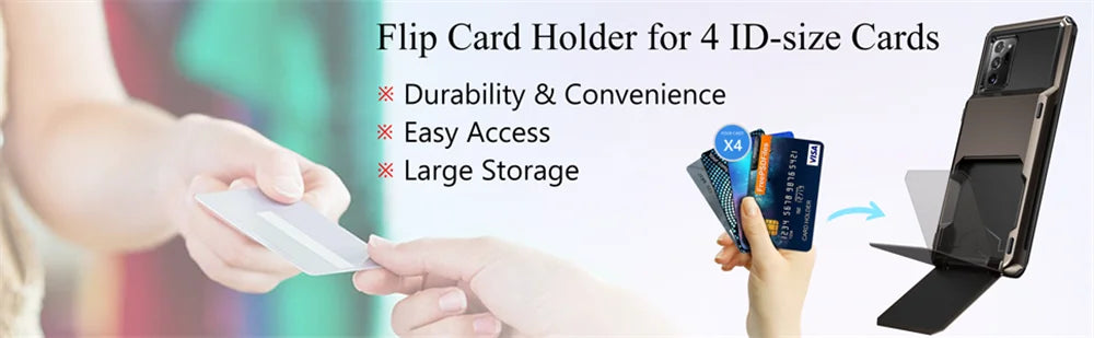 Luxury Wallet Shockproof Case with Card Holder for Samsung Galaxy Note 20 Ultra & Note 20 – Slim & Stylish Protection