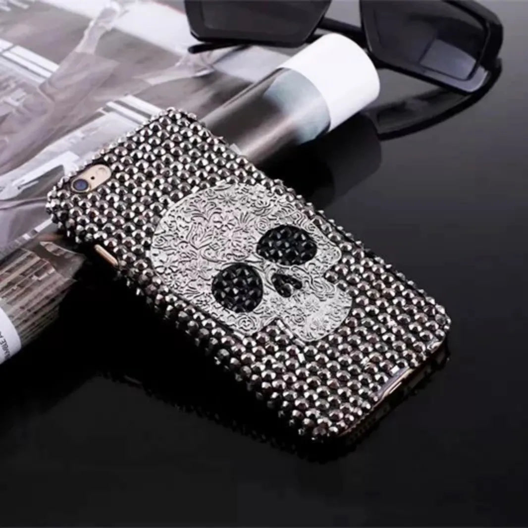 Handcrafted Punk Diamond Rivet Case | Unique iPhone Cover