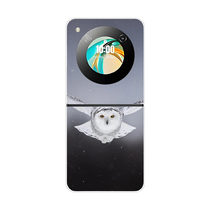 Stylish Transparent Cartoon & Pattern Hard PC Case for ZTE Nubia Flip / Flip 2 / Libero Flip – Shockproof & Anti-Scratch Protection