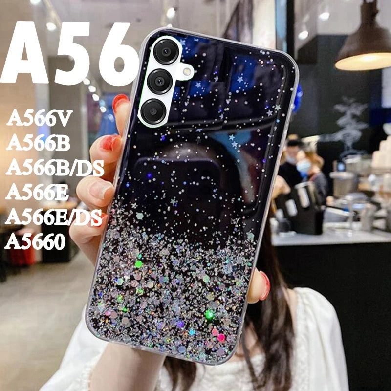 Starry Sky Glitter Case for Samsung Galaxy A56 – Stylish & Durable Protection