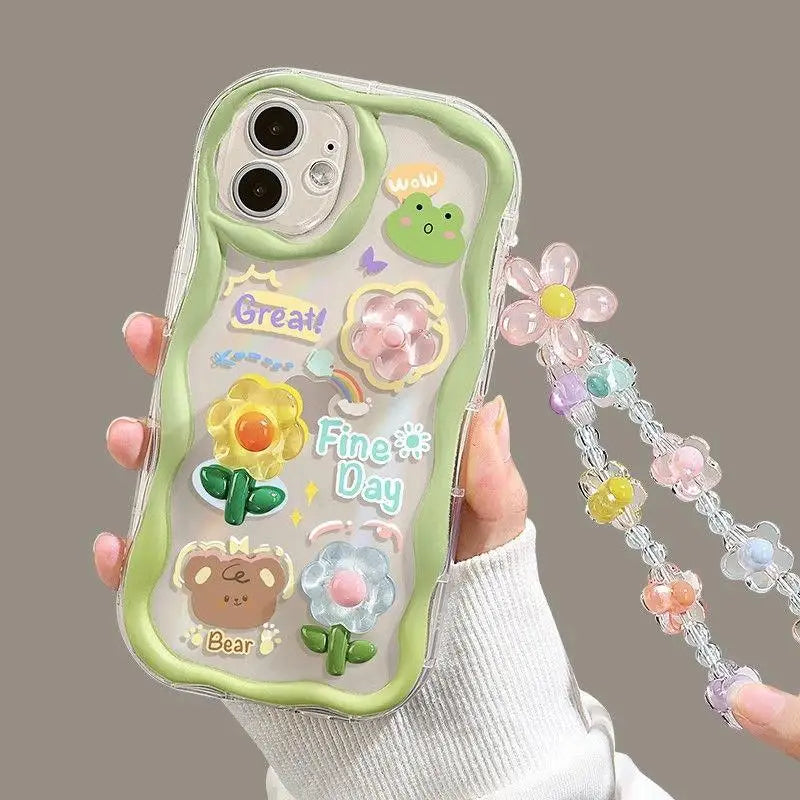 Cute Anime Cartoon Soft Silicone Full Coverage Case – Stylish Protection for Your Phone