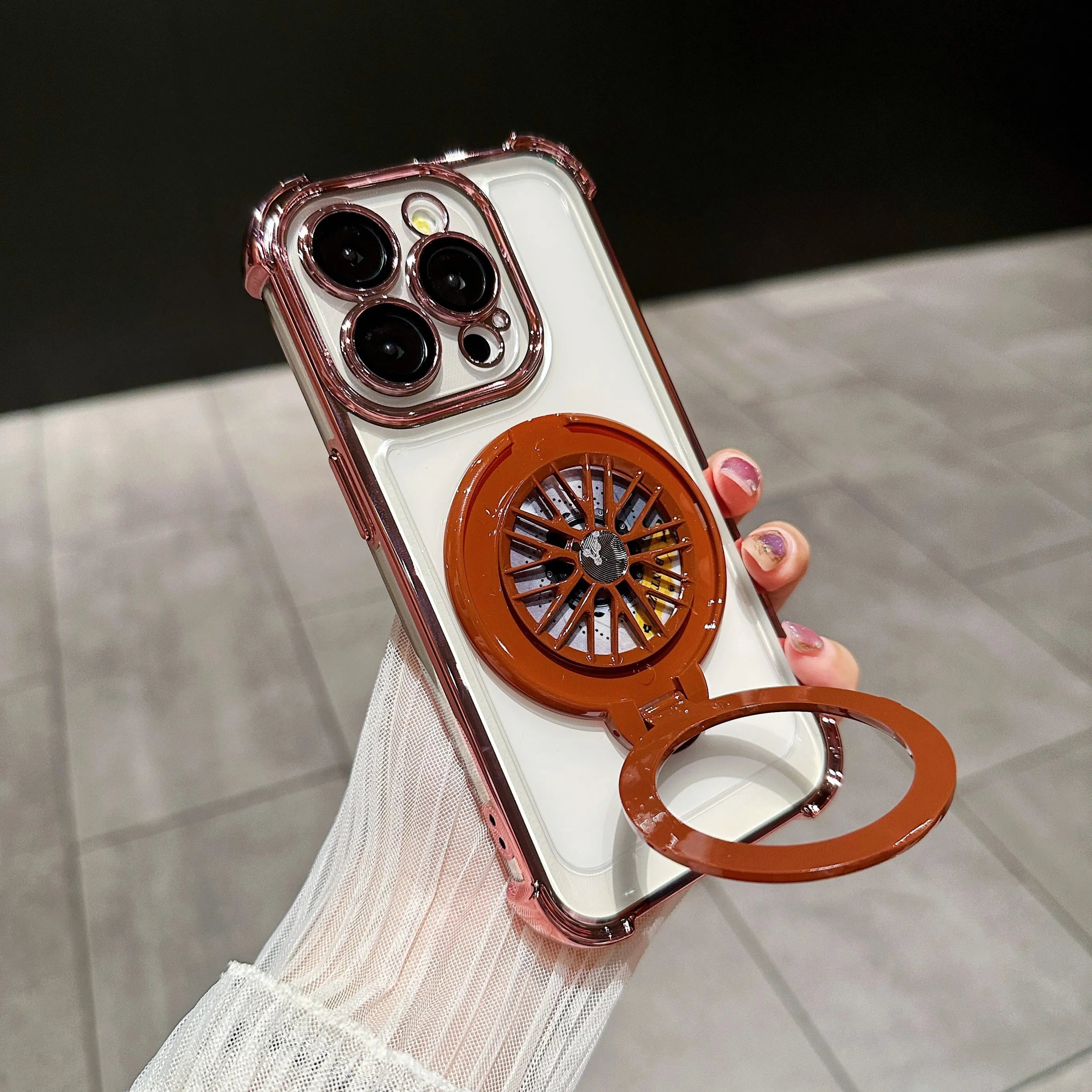 Luxury Magnetic Shockproof Armor Case with Camera Protection & Kickstand for iPhone 16/15/14/13/12/11/X Series