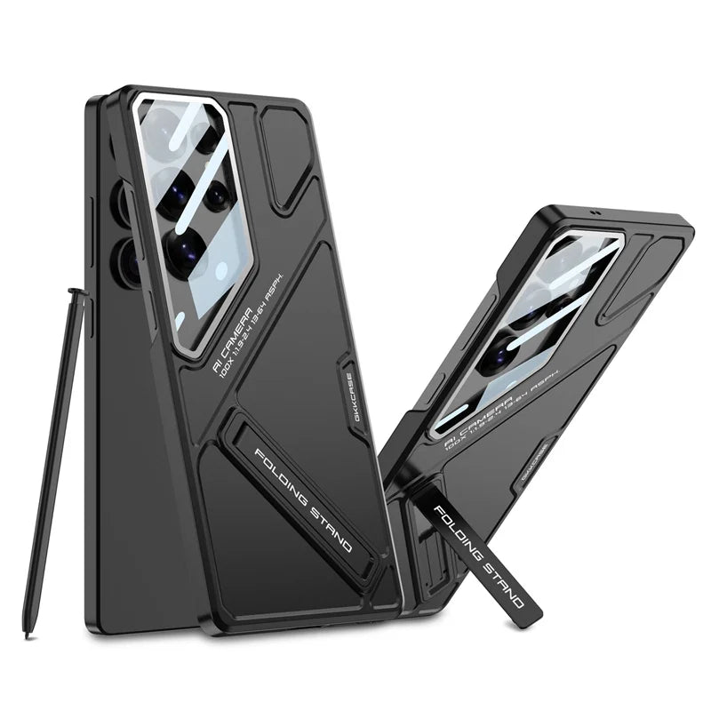 Hard Shell Lens film Bracket Lens Film Phone Case For Samsung Galaxy S25 S23 S24 Ultra Lens Anti Fall Holder Protective Cover