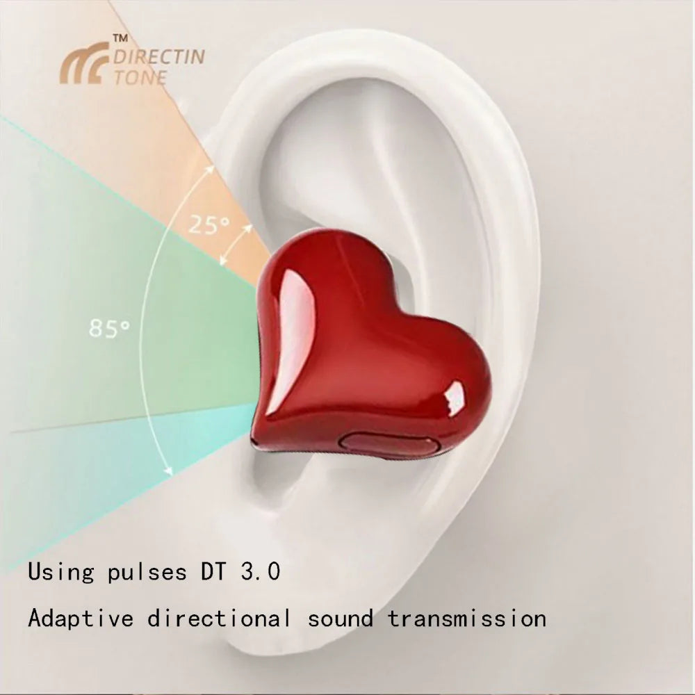 Elistooop Love Wireless Bluetooth Earbuds | Waterproof Earphones with Active Noise Cancellation & Charging Case