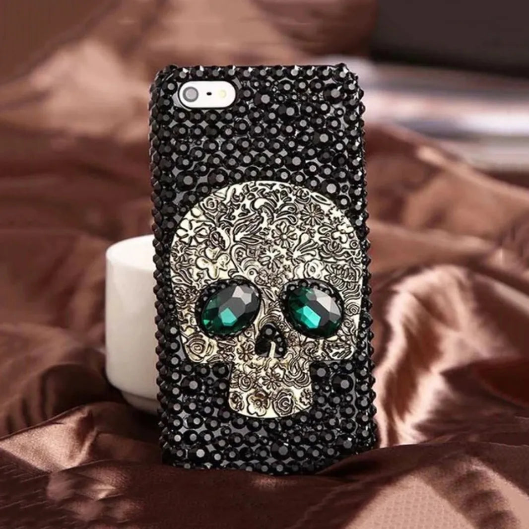 Handcrafted Punk Diamond Rivet Case | Unique iPhone Cover