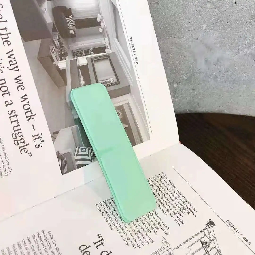 Desktop Folding Push Pull Stand Phone Ring Buckle Simple Solid Color Back Adhesive Phone Stand Creative Lazy