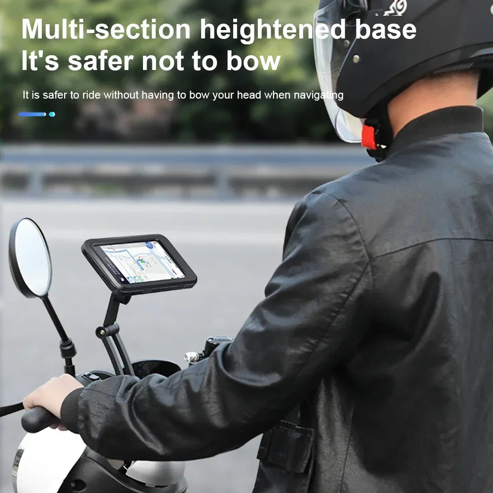 ๐๏ธ Motorcycle Phone Waterproof Bracket โ Universal 6.7" Mount