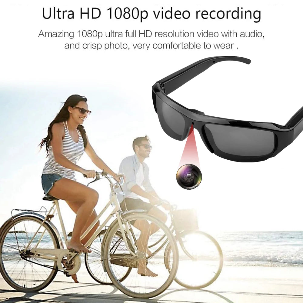 1080P Full HD Spy Glasses Camera | Hidden Sunglasses Camcorder with TF Card Slot