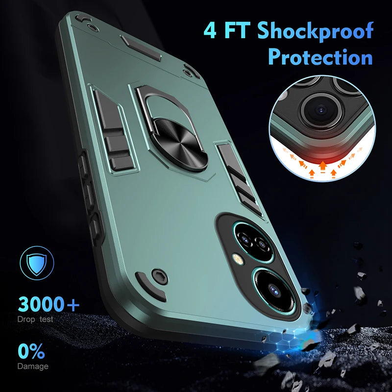 HERECASE Silicone Shockproof Geometric Pouch – Stylish & Durable Phone Protection
