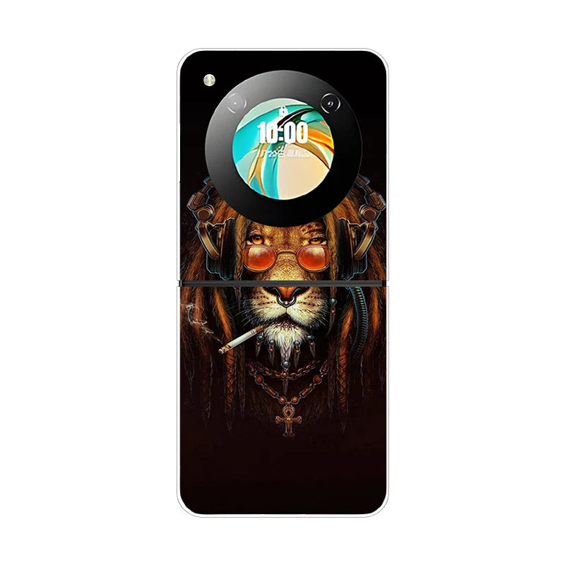 Stylish Transparent Cartoon & Pattern Hard PC Case for ZTE Nubia Flip / Flip 2 / Libero Flip – Shockproof & Anti-Scratch Protection