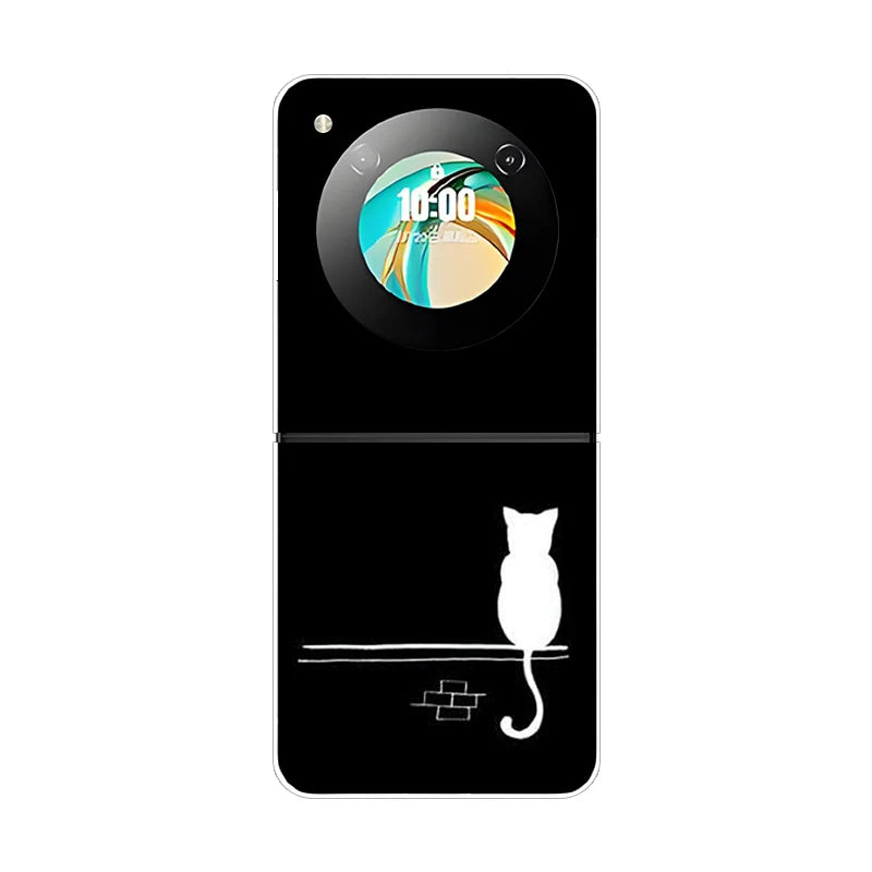 Stylish Transparent Cartoon & Pattern Hard PC Case for ZTE Nubia Flip / Flip 2 / Libero Flip – Shockproof & Anti-Scratch Protection