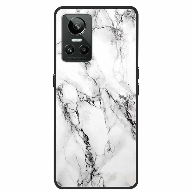 Cartoon & Floral Soft Silicone Case for Realme GT Neo 3 β Shockproof Black Cover