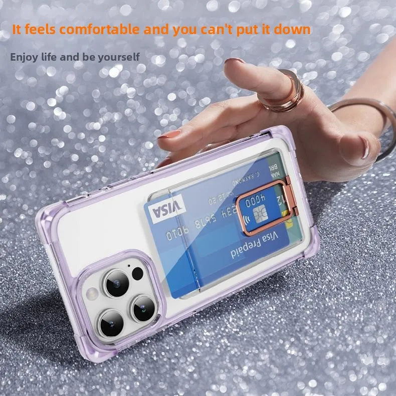 Silicone Wallet Phone Case with Holder & Clip – Practical & Stylish