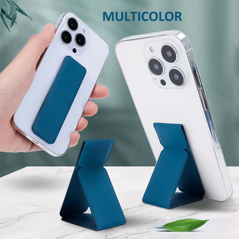 Desktop Folding Push Pull Stand Phone Ring Buckle Simple Solid Color Back Adhesive Phone Stand Creative Lazy