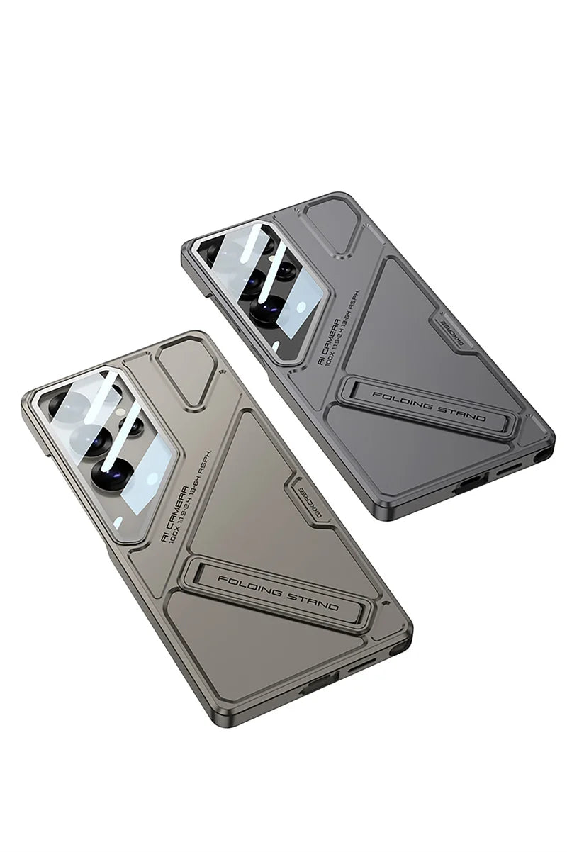 Hard Shell Lens film Bracket Lens Film Phone Case For Samsung Galaxy S25 S23 S24 Ultra Lens Anti Fall Holder Protective Cover