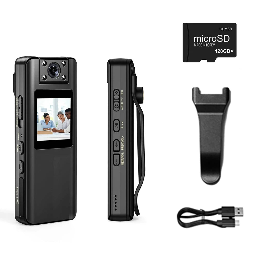 Vandlion A22 Mini Camera 1080P – Infrared Night Vision, 180° Rotating Lens, 10H Battery Life