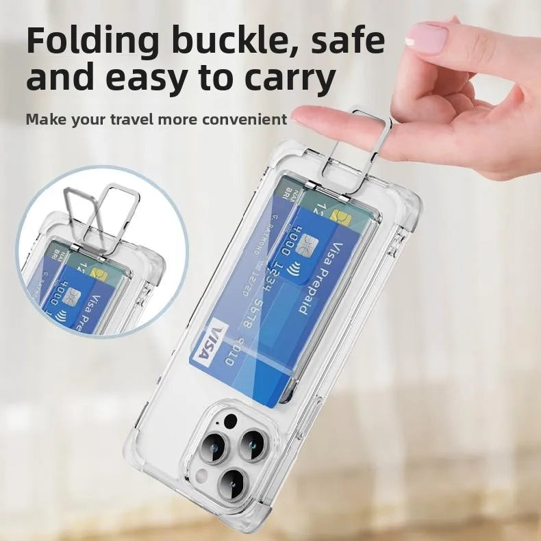 Silicone Wallet Phone Case with Holder & Clip – Practical & Stylish