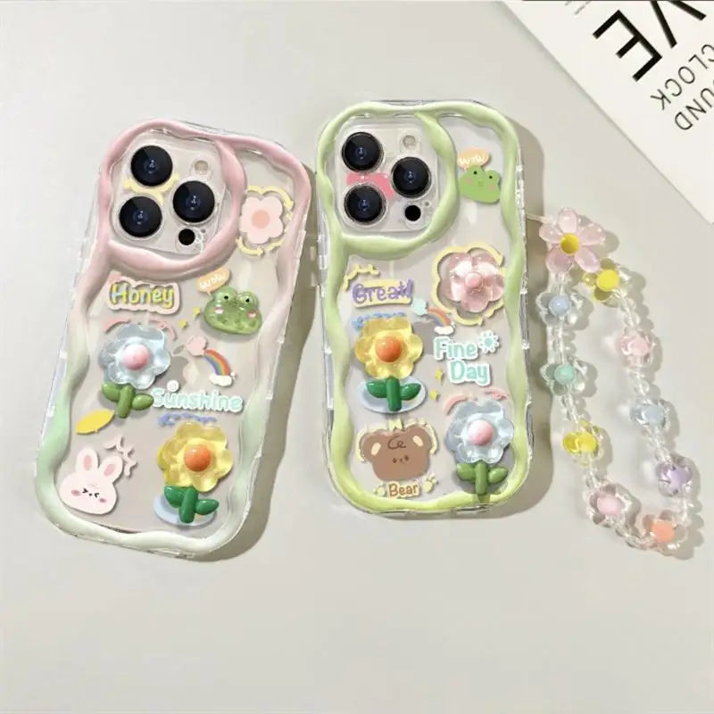 Cute Anime Cartoon Soft Silicone Full Coverage Case – Stylish Protection for Your Phone