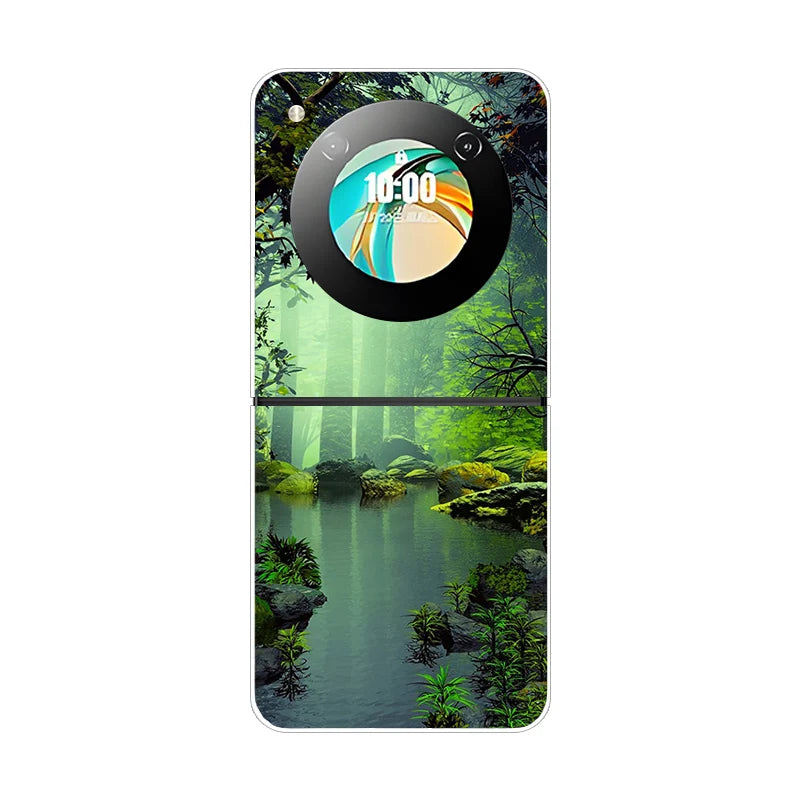 Stylish Transparent Cartoon & Pattern Hard PC Case for ZTE Nubia Flip / Flip 2 / Libero Flip – Shockproof & Anti-Scratch Protection