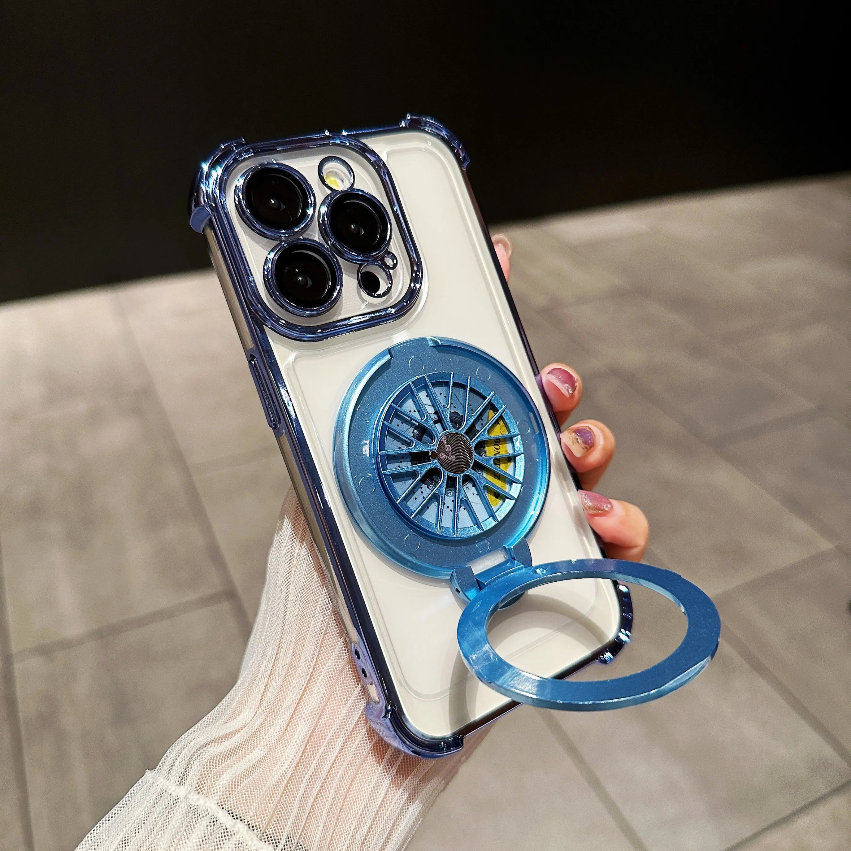 Luxury Magnetic Shockproof Armor Case with Camera Protection & Kickstand for iPhone 16/15/14/13/12/11/X Series
