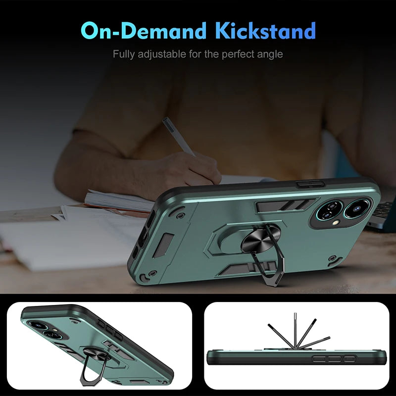 HERECASE Silicone Shockproof Geometric Pouch – Stylish & Durable Phone Protection