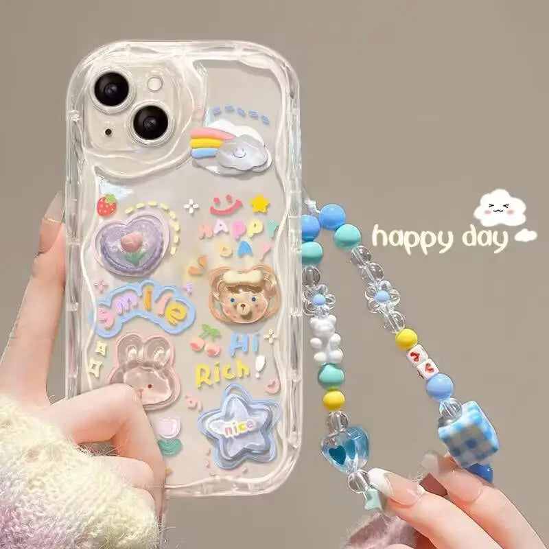 Cute Anime Cartoon Soft Silicone Full Coverage Case – Stylish Protection for Your Phone