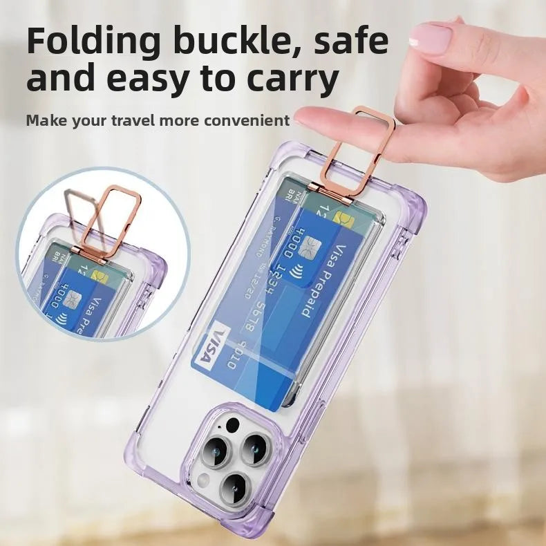 Silicone Wallet Phone Case with Holder & Clip – Practical & Stylish
