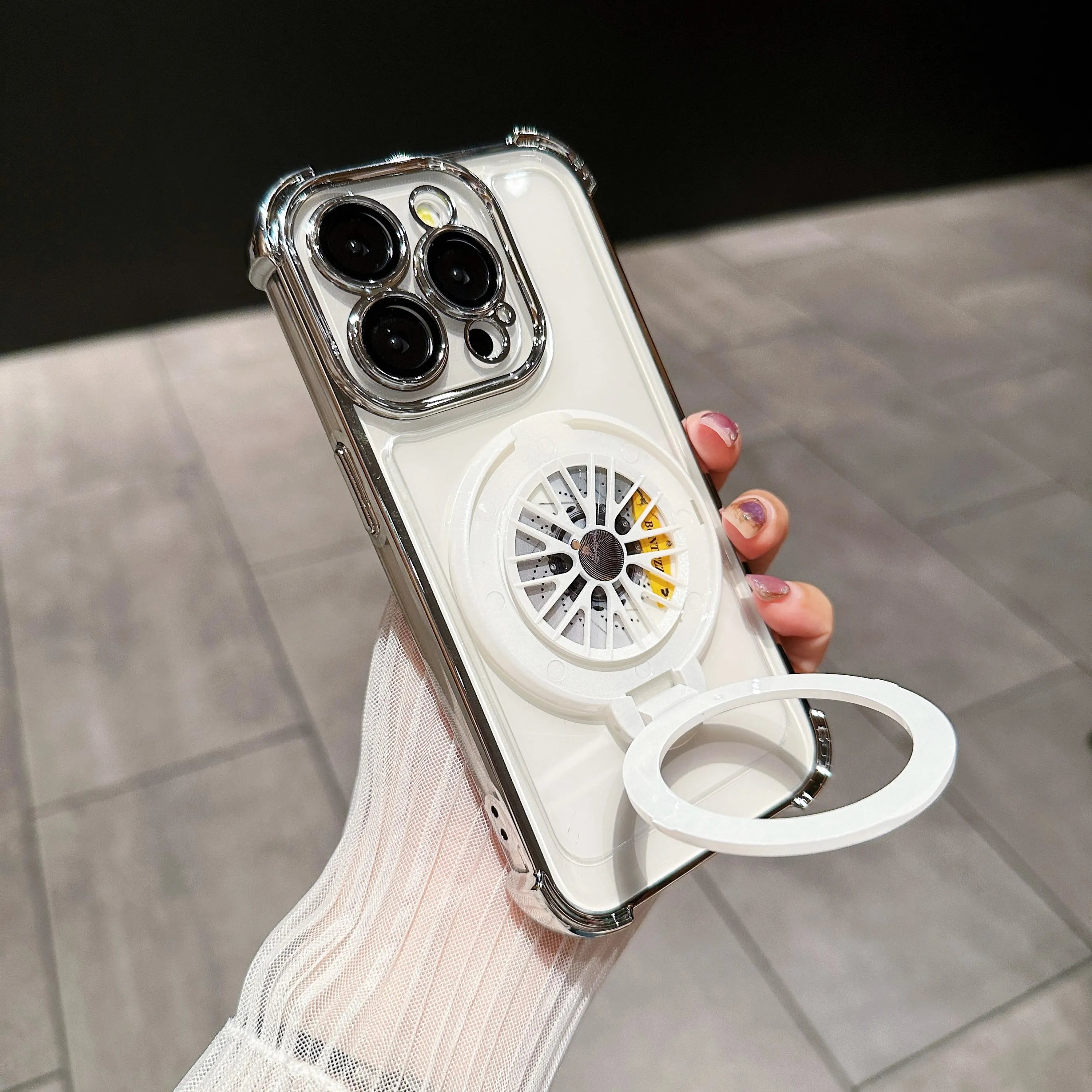 Luxury Magnetic Shockproof Armor Case with Camera Protection & Kickstand for iPhone 16/15/14/13/12/11/X Series