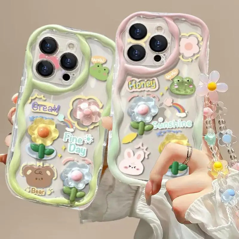 Cute Anime Cartoon Soft Silicone Full Coverage Case – Stylish Protection for Your Phone