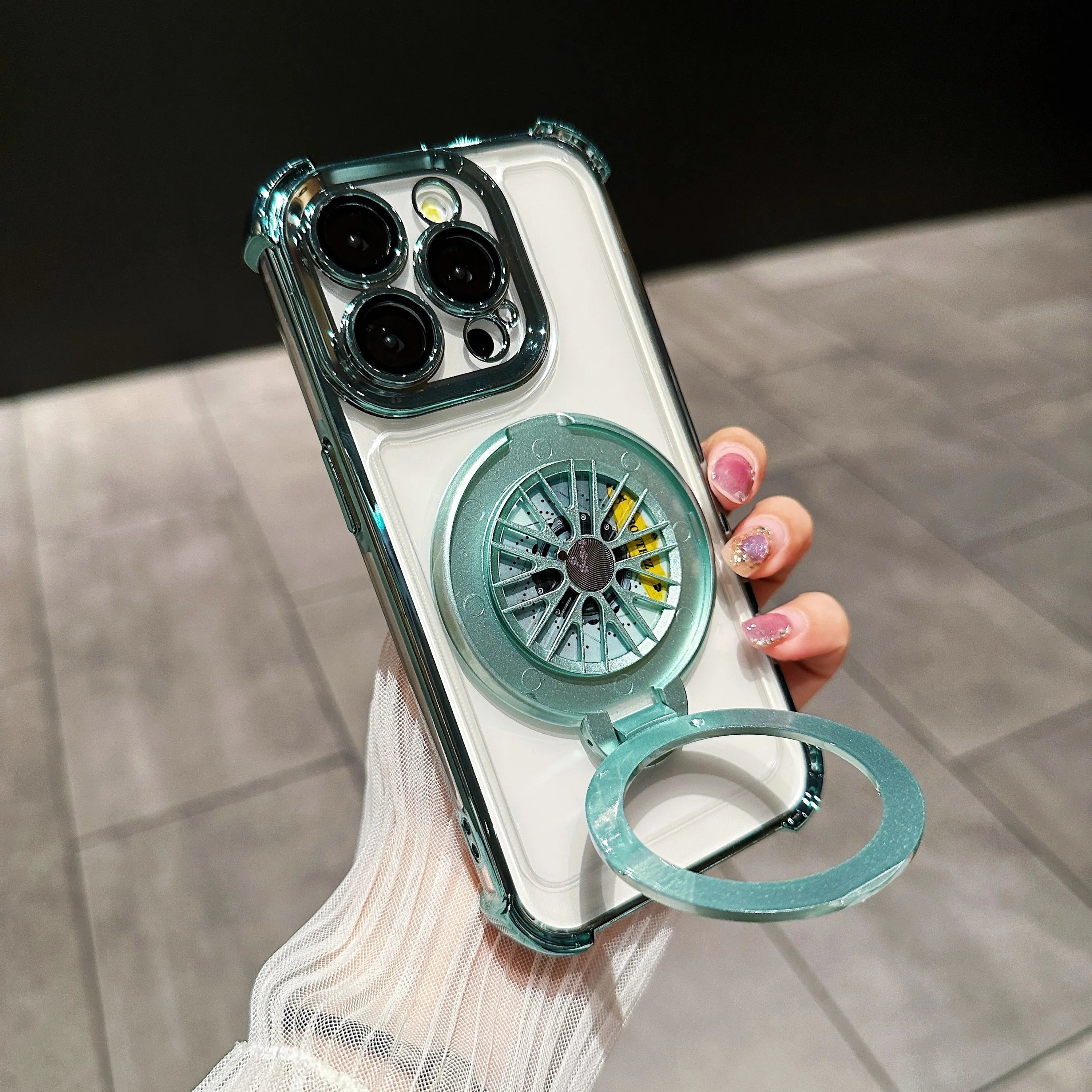 Luxury Magnetic Shockproof Armor Case with Camera Protection & Kickstand for iPhone 16/15/14/13/12/11/X Series