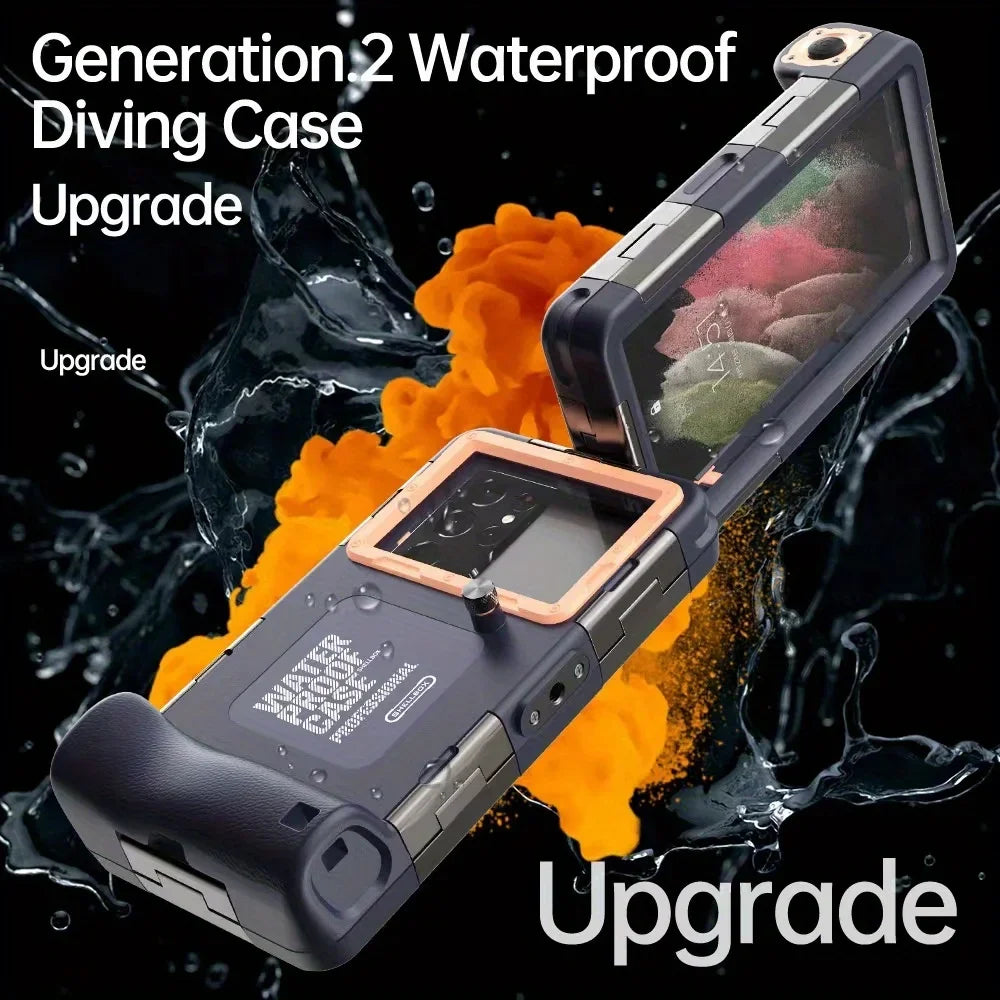 Waterproof Diving Phone Case with Lanyard – 15m/50ft Premium Protective Housing