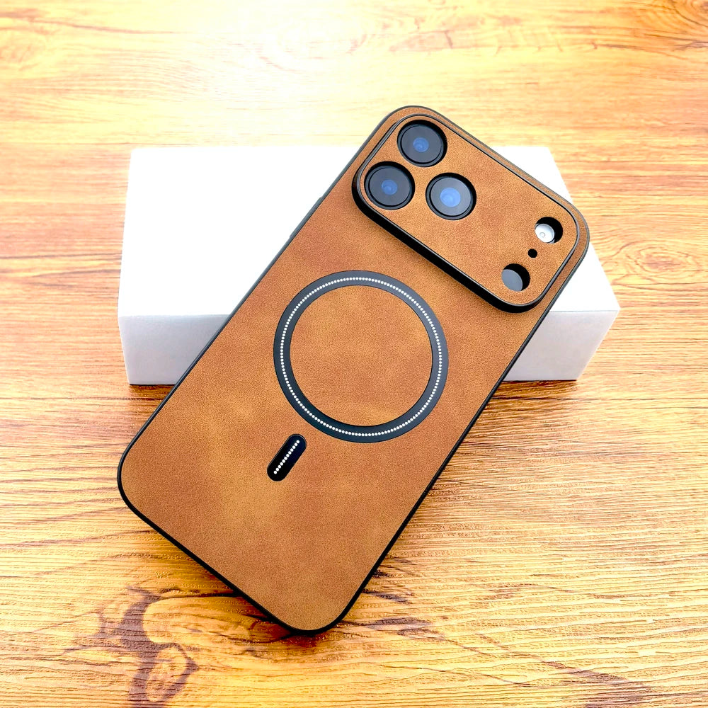 Luxury Artificial Leather Full Coverage Phone Case – Anti-Scratch & Anti-Fingerprint