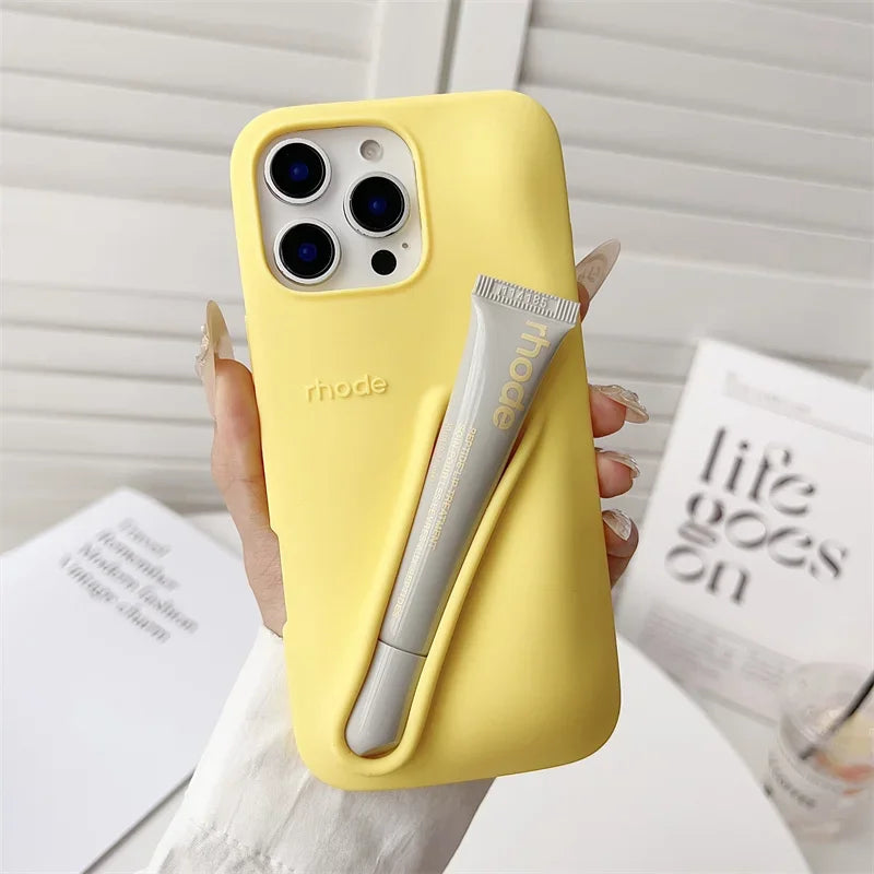 Luxury Lemontini Silicone Phone Case – Stylish, Durable & Anti-Fingerprint