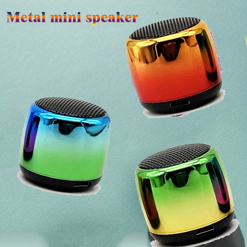 COOMAER Mini Bluetooth 5.0 Metal Speaker | Portable Wireless Speaker with 3D Surround Sound & Extra Bass – Waterproof, USB Rechargeable