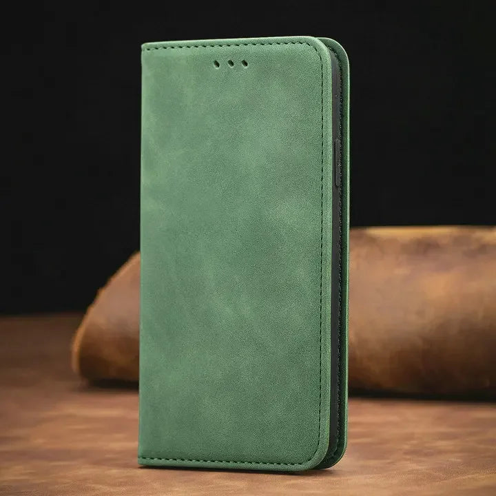 Luxury PU Leather Wallet Case – Magnetic, Shockproof & 360° Full Protection