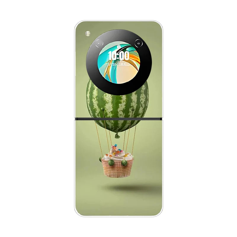 Stylish Transparent Cartoon & Pattern Hard PC Case for ZTE Nubia Flip / Flip 2 / Libero Flip – Shockproof & Anti-Scratch Protection