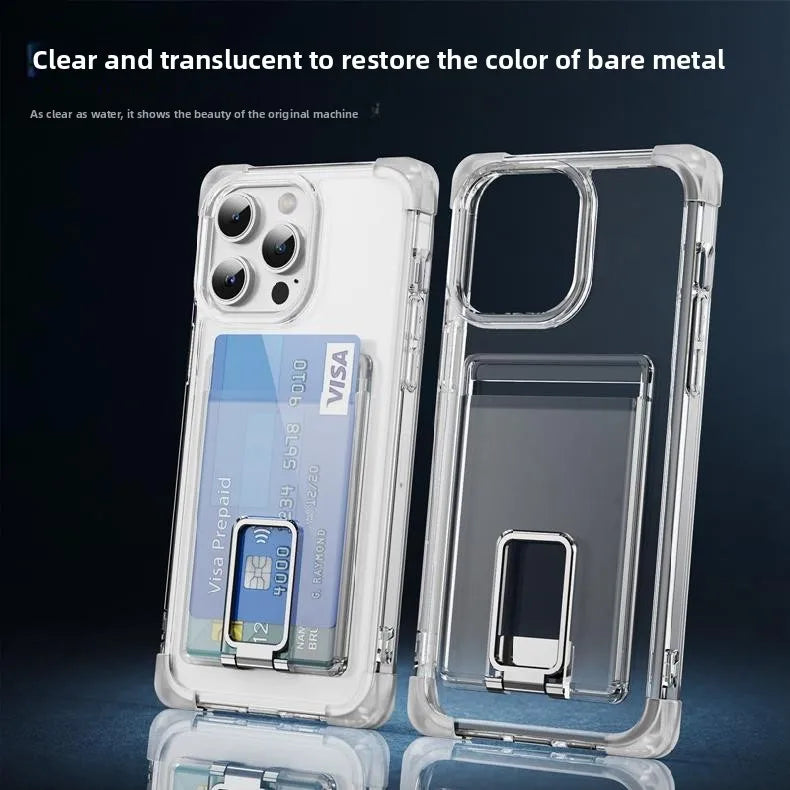 Silicone Wallet Phone Case with Holder & Clip – Practical & Stylish
