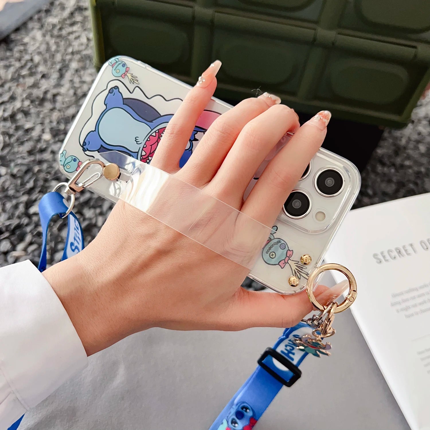 Cute Cartoon Anime TPU Phone Case with Holder – Full Coverage Protection