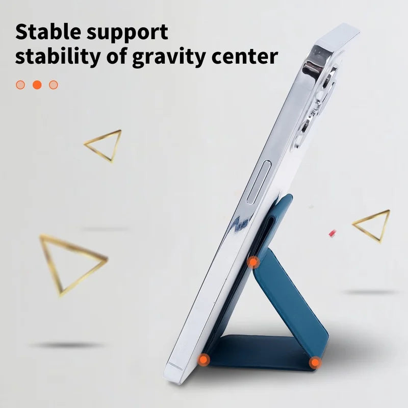 Desktop Folding Push Pull Stand Phone Ring Buckle Simple Solid Color Back Adhesive Phone Stand Creative Lazy
