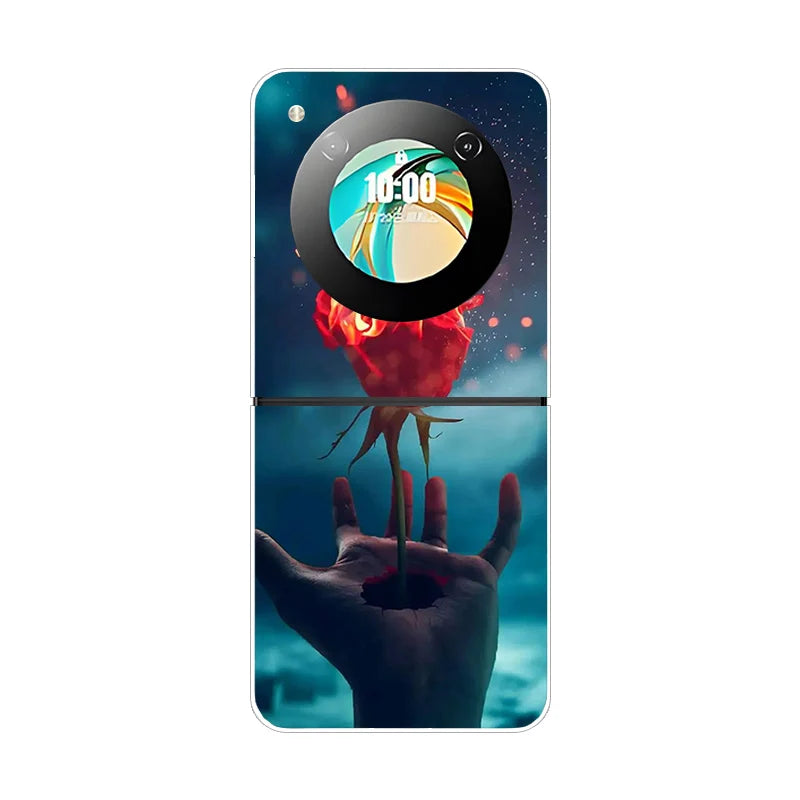 Stylish Transparent Cartoon & Pattern Hard PC Case for ZTE Nubia Flip / Flip 2 / Libero Flip – Shockproof & Anti-Scratch Protection