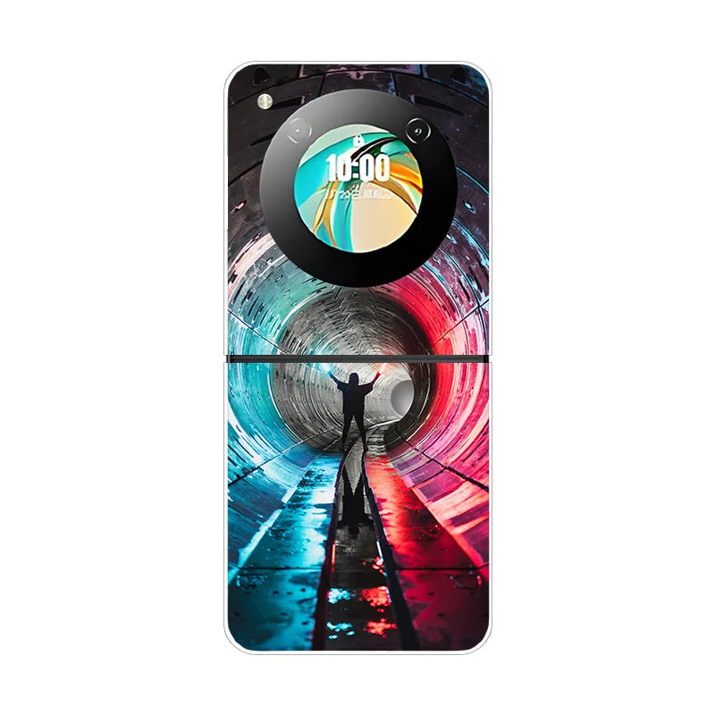Stylish Transparent Cartoon & Pattern Hard PC Case for ZTE Nubia Flip / Flip 2 / Libero Flip – Shockproof & Anti-Scratch Protection