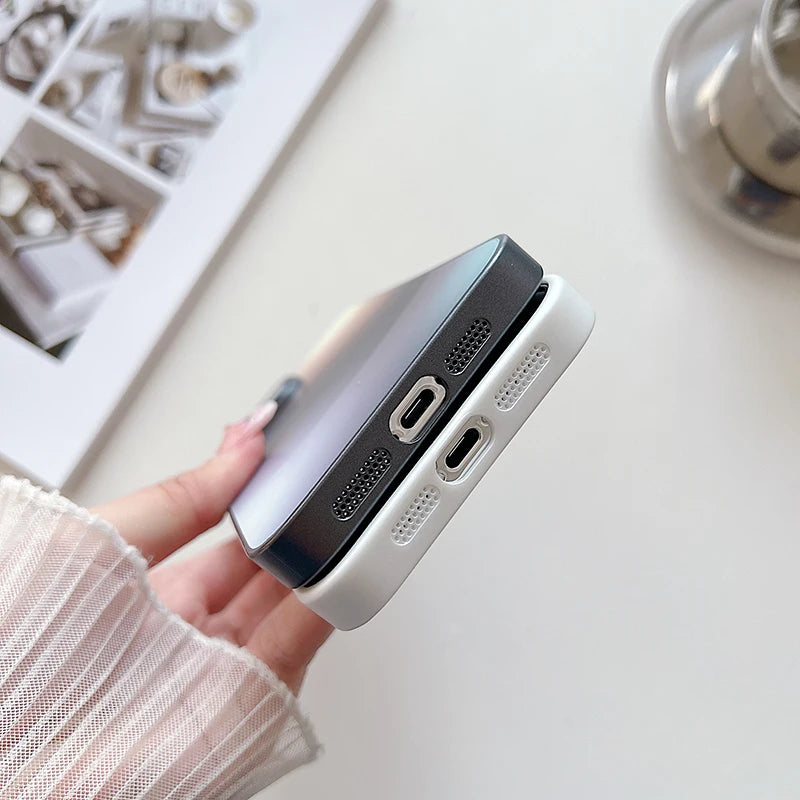 Geometric Tempered Glass Phone Case – Heavy Duty, Anti-Scratch & Stylish Protection