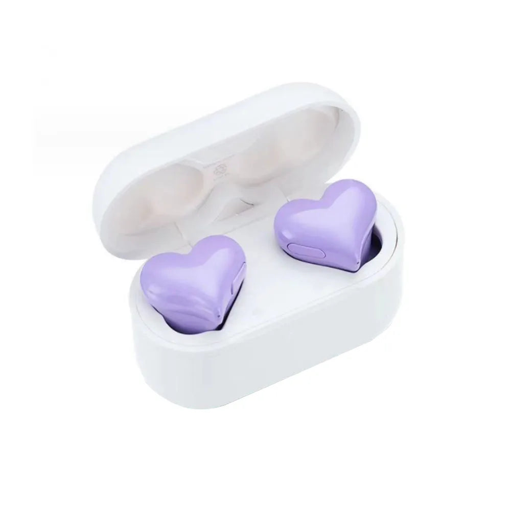 Elistooop Love Wireless Bluetooth Earbuds | Waterproof Earphones with Active Noise Cancellation & Charging Case
