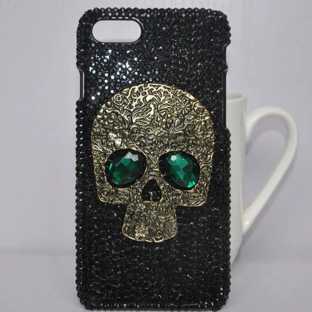 Handcrafted Punk Diamond Rivet Case | Unique iPhone Cover
