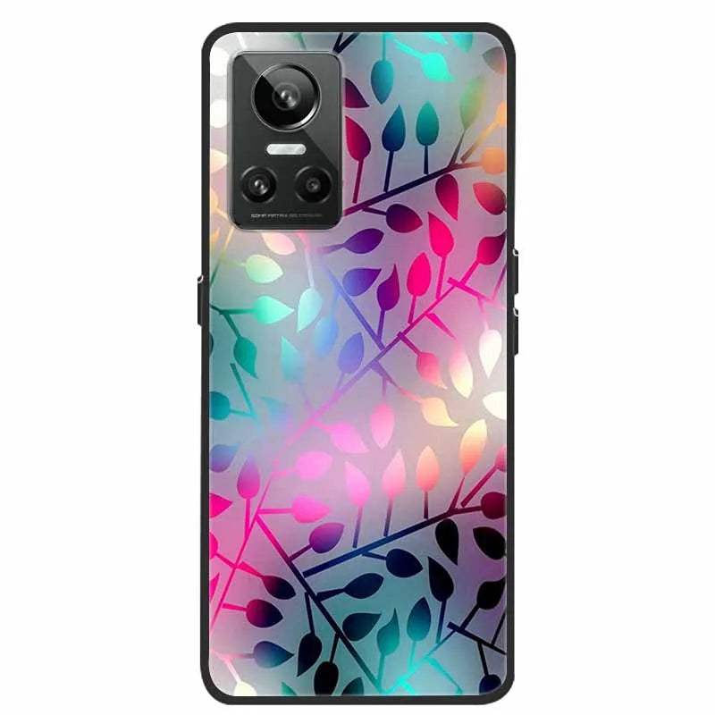 Cartoon & Floral Soft Silicone Case for Realme GT Neo 3 β Shockproof Black Cover
